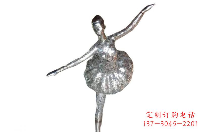 大连不锈钢跳芭蕾的女孩雕塑