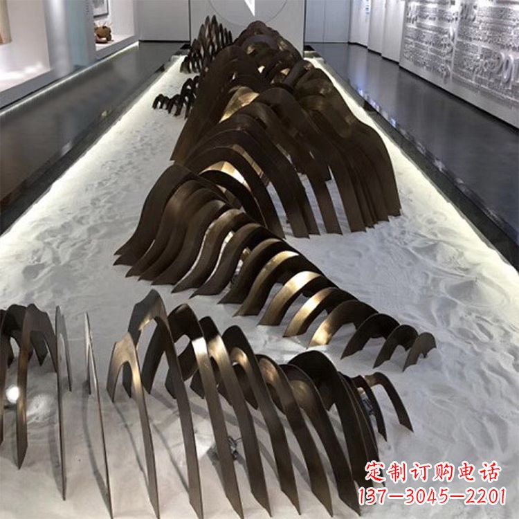 大连不锈钢铁艺假山雕塑让自然风景回归