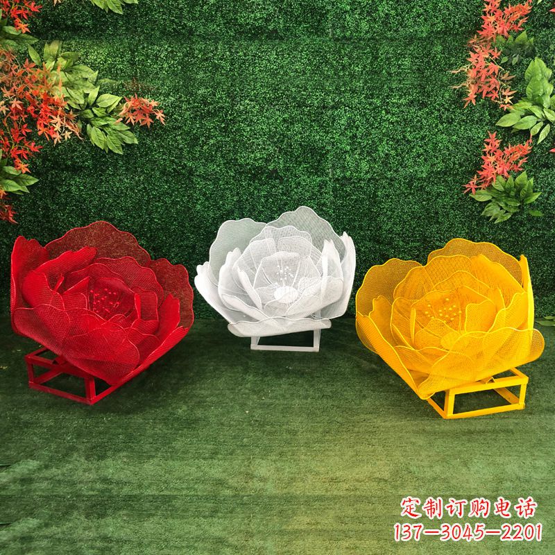 大连不锈钢玫瑰雕塑精致的艺术品