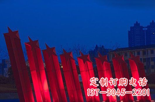 大连不锈钢五角星雕塑铸就永恒之美
