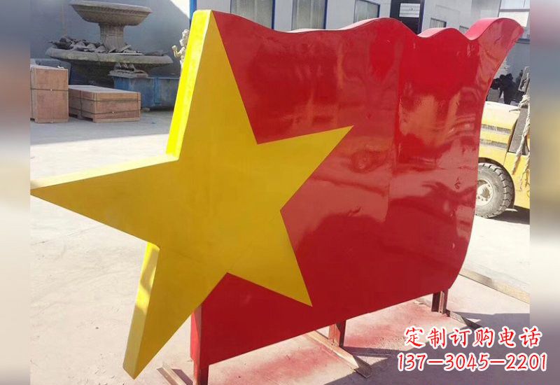 大连不锈钢五角星旗帜雕塑不只是国旗