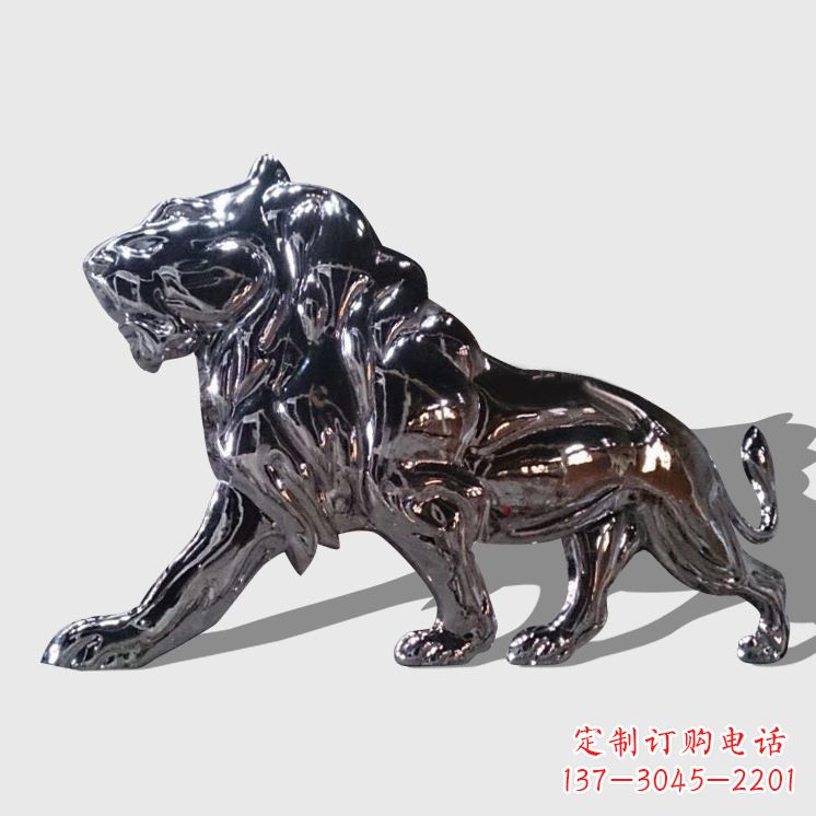 大连不锈钢西洋狮子雕塑