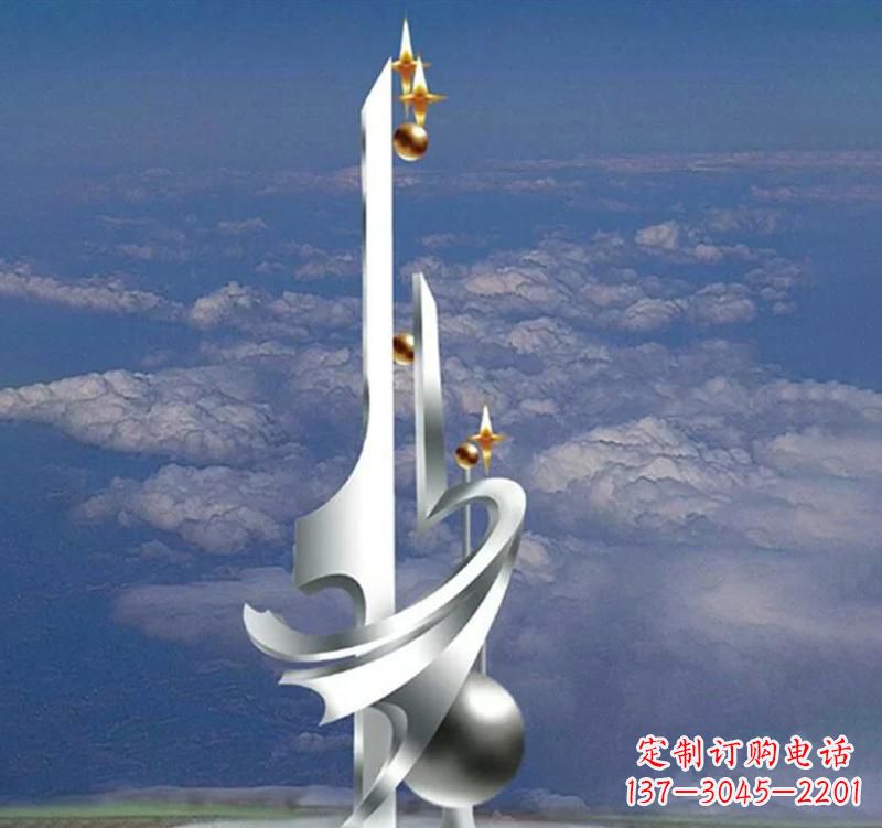 大连不锈钢校园书本雕塑传承知识文化