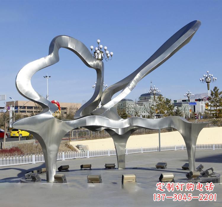 大连不锈钢艺术钢琴雕塑展现精致之美