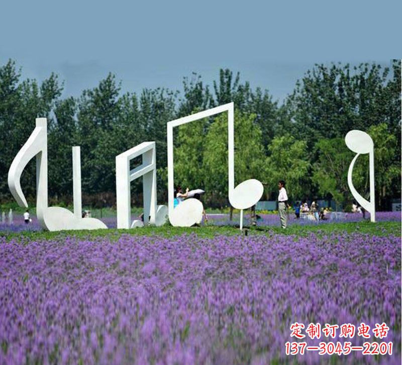 大连不锈钢音符雕塑音乐与艺术的完美结合