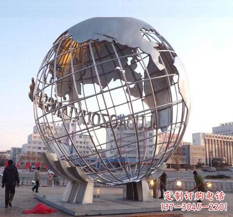 大连不锈钢地球仪雕塑一座充满美丽与灵性的艺术品
