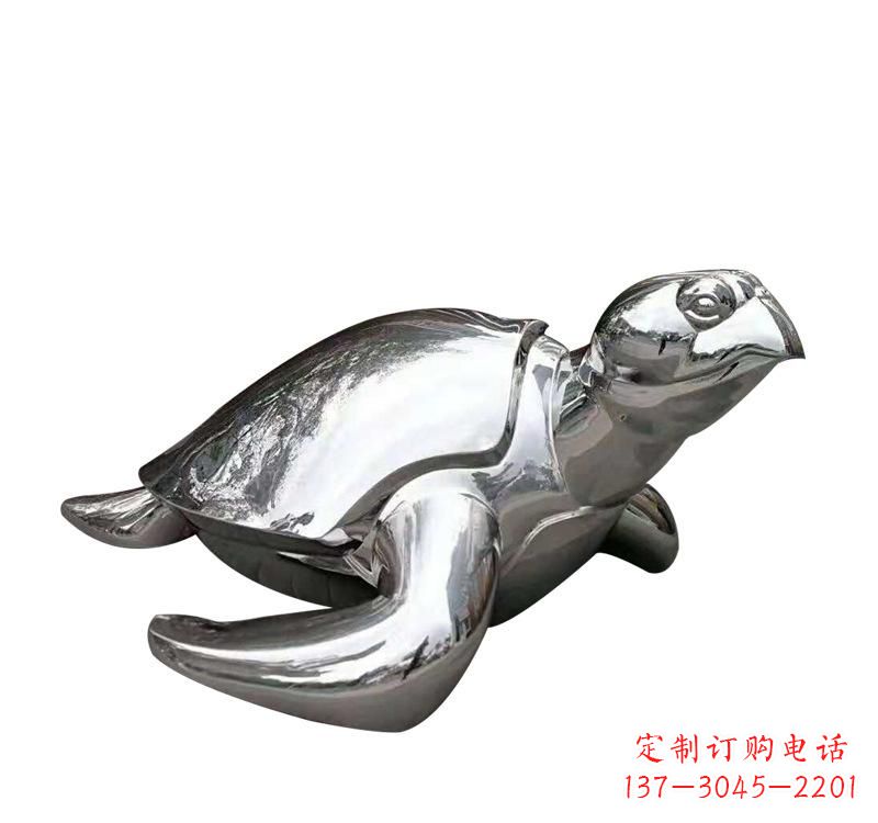 大连不锈钢海龟雕塑象征着长寿和坚强