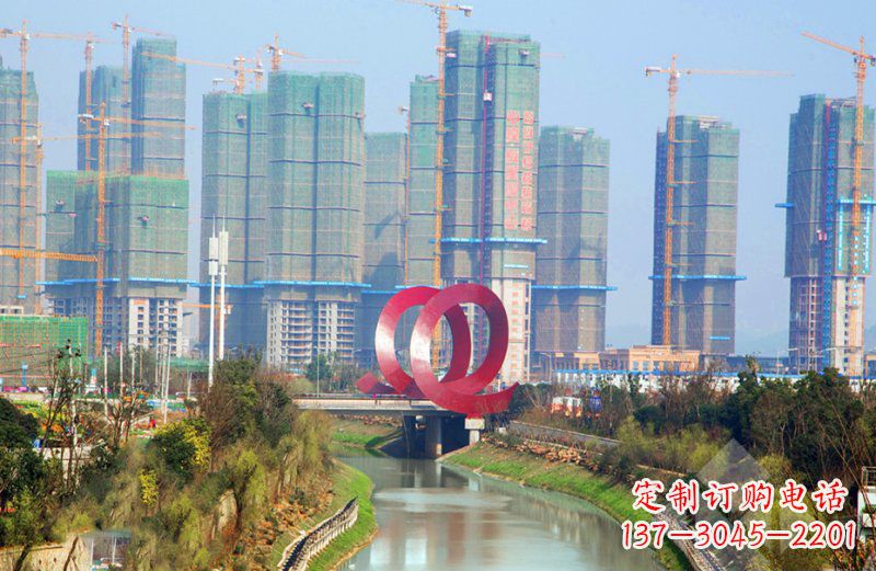 大连精美不锈钢圆环雕塑