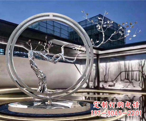 大连不锈钢圆环景观雕塑给城市带来活力与美感