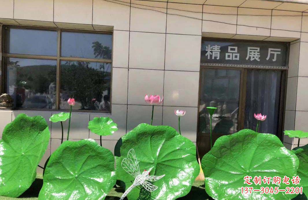 大连不锈钢荷叶雕塑艺术性与美感的完美结合
