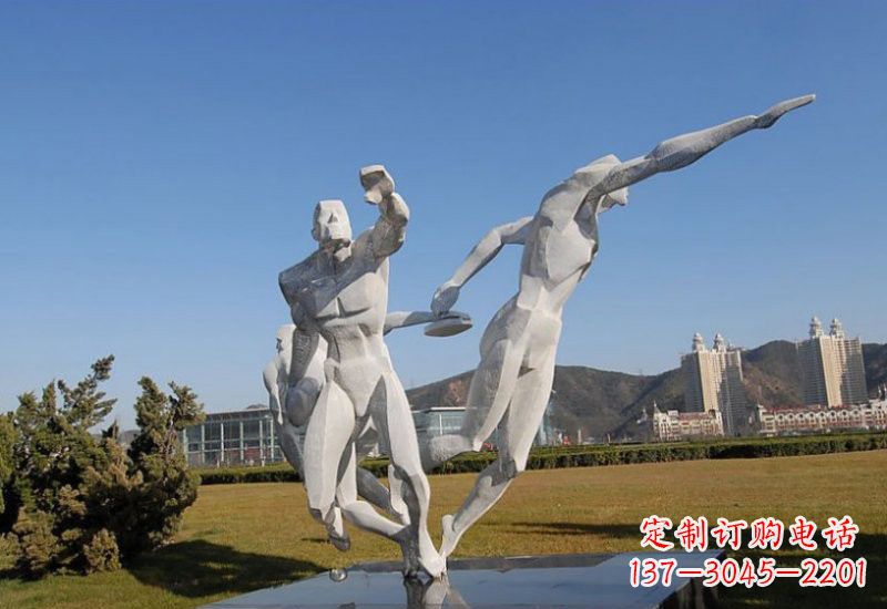 大连不锈钢运动员雕塑一种艺术的象征