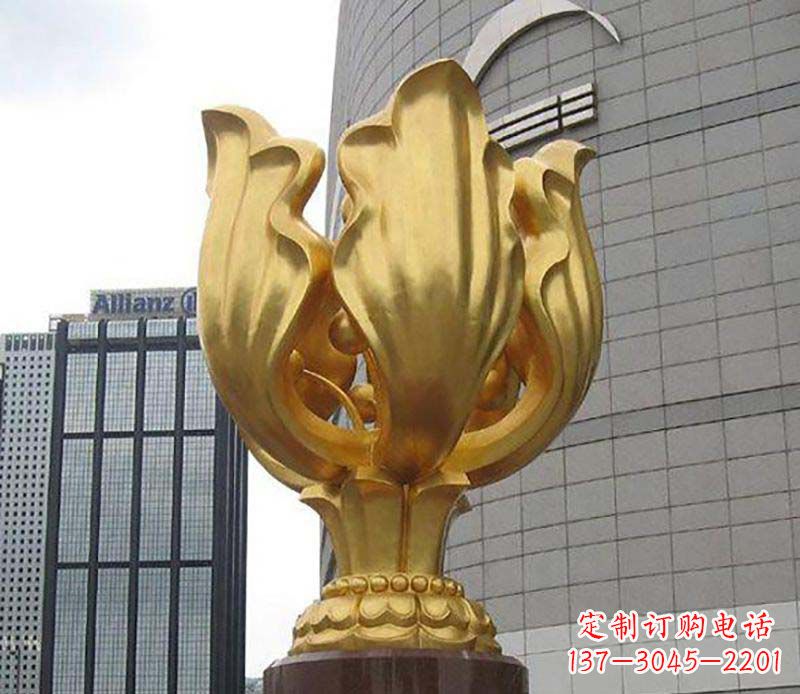 大连紫荆花雕塑——精美艺术品