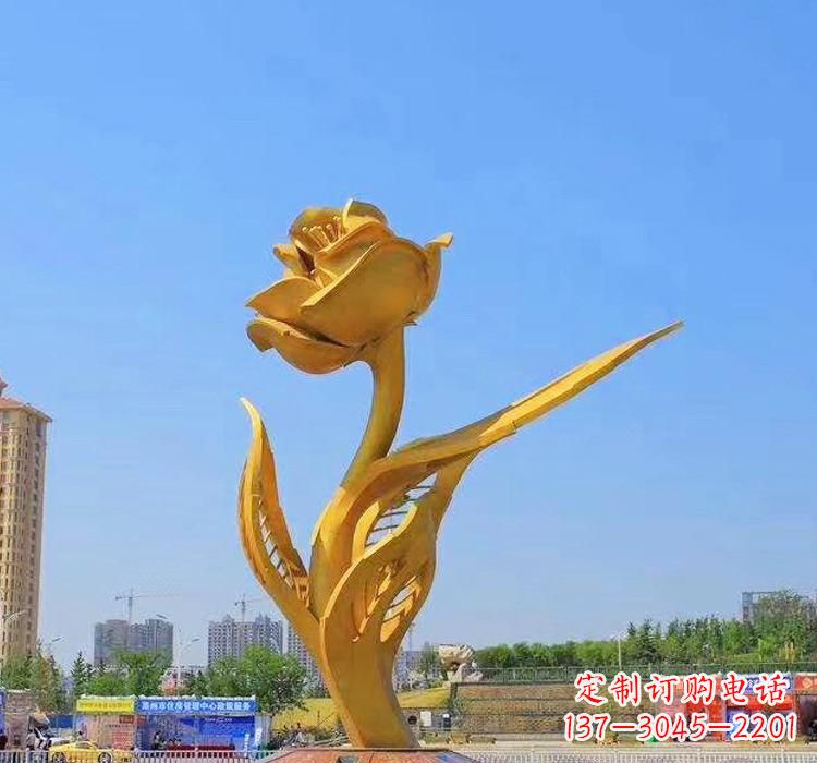 大连精美不锈钢紫荆花雕塑