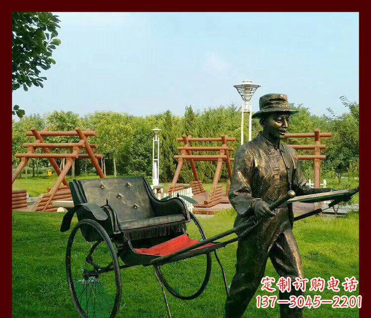 大连细说黄包车夫人雕塑