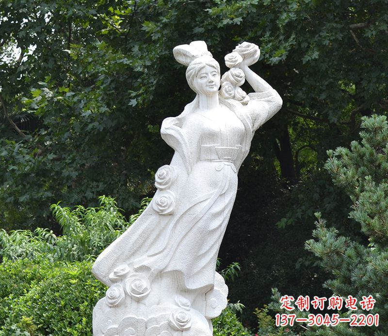 大连嫦娥奔月石雕绝美之作