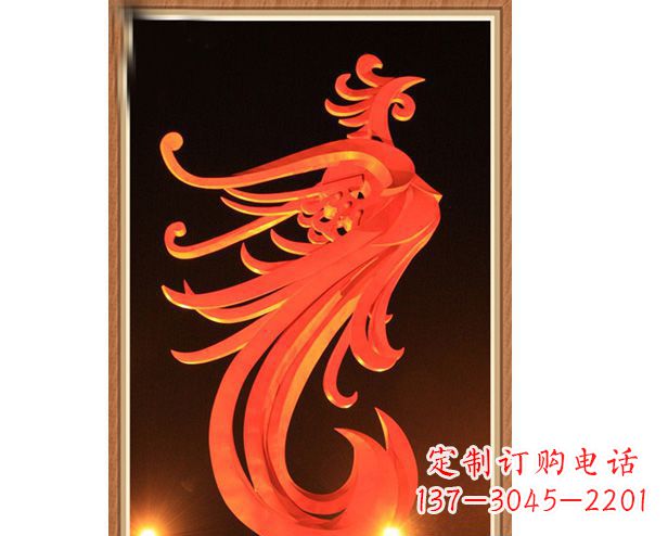 大连不锈钢凤凰雕塑美丽与传统的完美结合