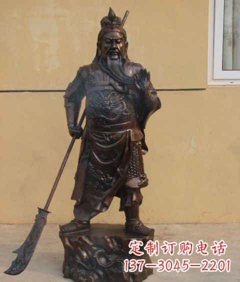 大连关公雕塑祝福人们的神灵