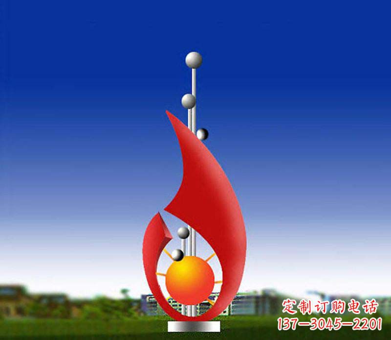 大连色彩斑斓的水滴雕塑