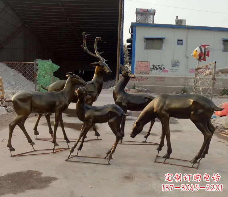 大连鹿雕塑抽象之美