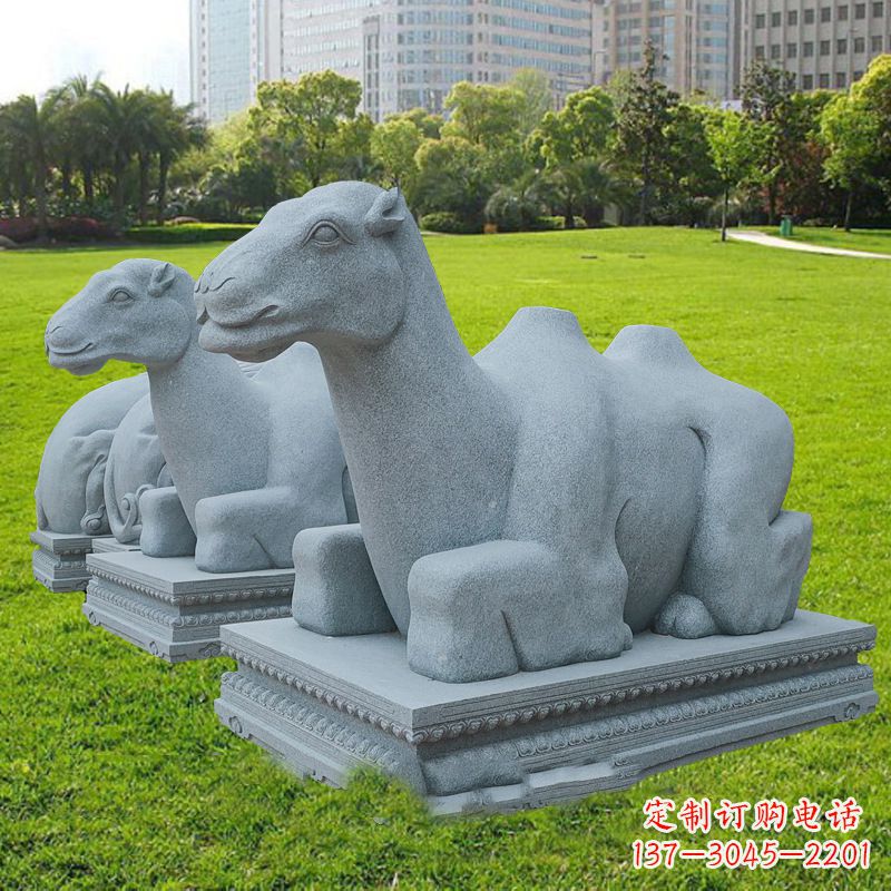 大连抽象砂岩骆驼石雕