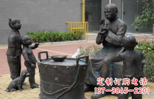 大连糖果人铜雕——艺术之美