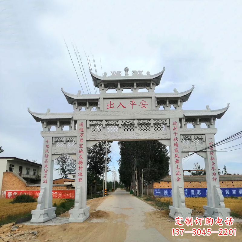 大连石雕牌楼传承民间文化的艺术珍品