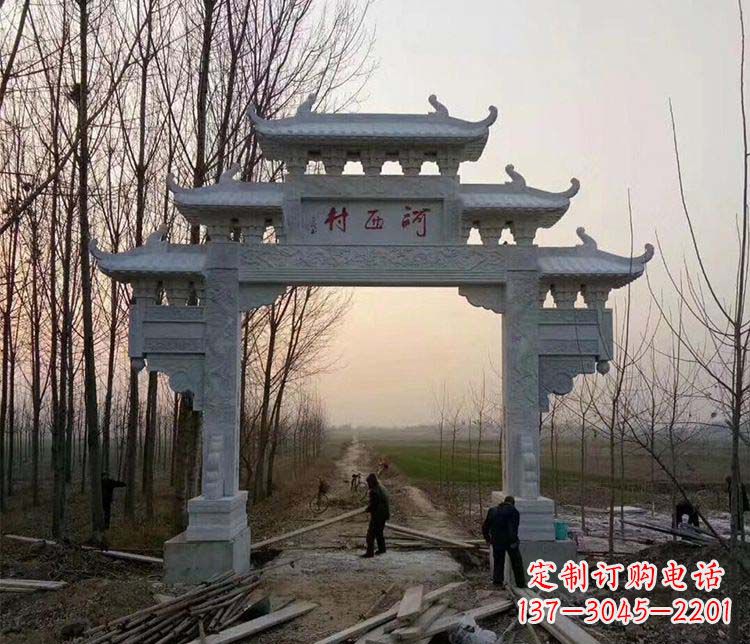 大连牌坊雕塑——记忆中的美丽家乡