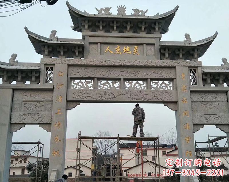 大连牌坊雕塑