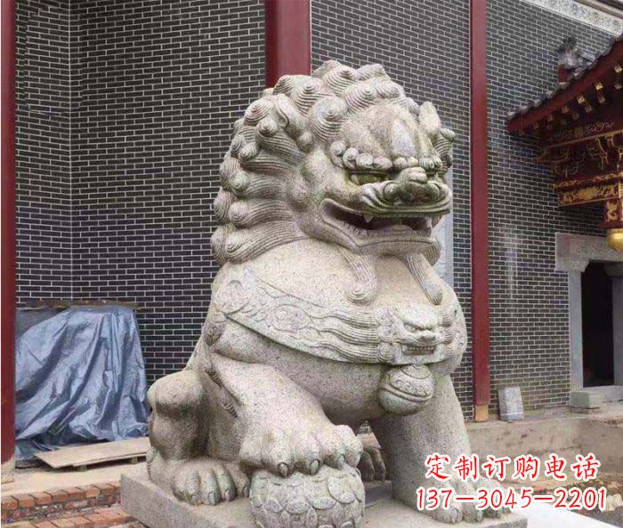 大连巨型大理石狮子雕塑