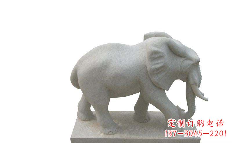 大连大象雕塑大理石大象公园的精美艺术