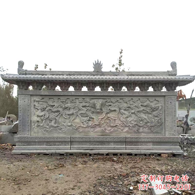 大连大理石影壁雕塑美丽的艺术精品