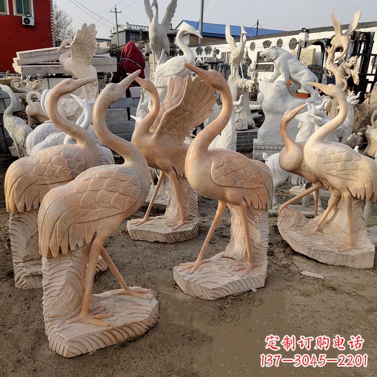 大连仙鹤雕塑艺术的经典之作
