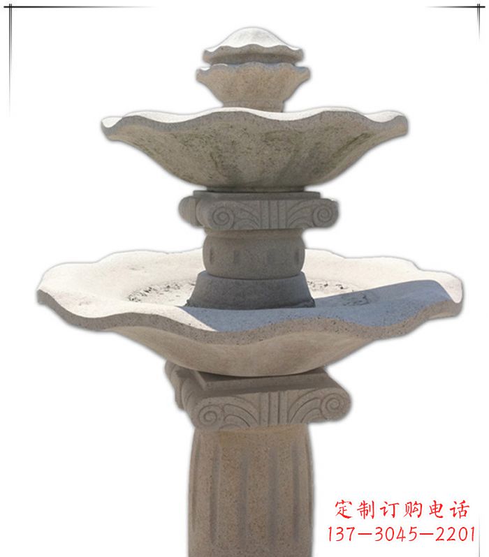 大连大理石多层喷泉石雕精美绝伦的艺术形式