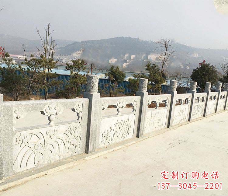 大连大理石护城河栏板石雕