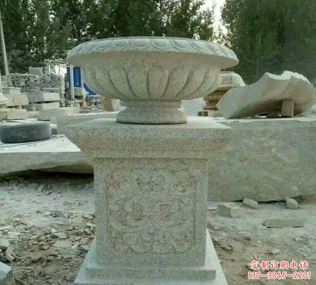 大连大理石花盆雕塑
