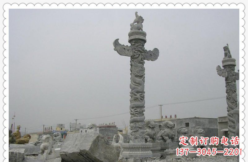 大连精致雕刻,大理石华表雕塑