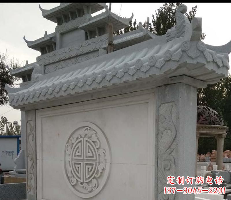 大连精美大理石影壁雕塑