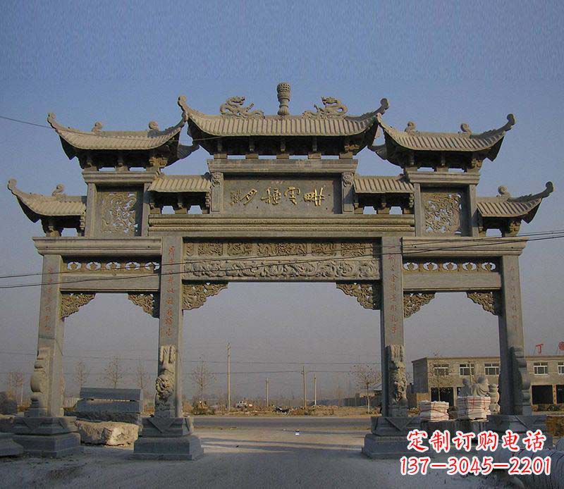 大连大理石牌楼雕塑定制