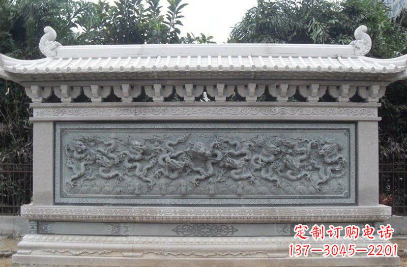 大连大理石九龙壁雕塑
