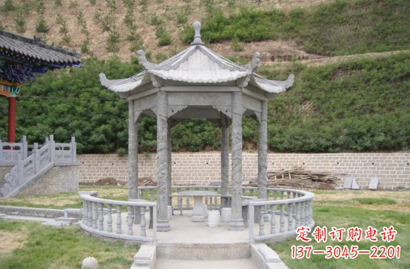 大连精美大理石凉亭雕塑
