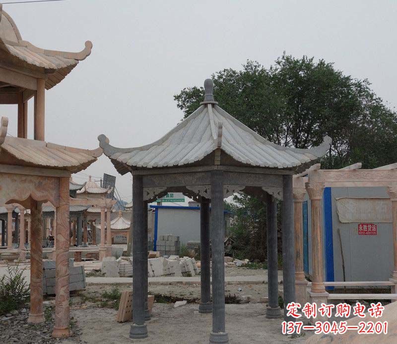 大连大理石凉亭精美石雕