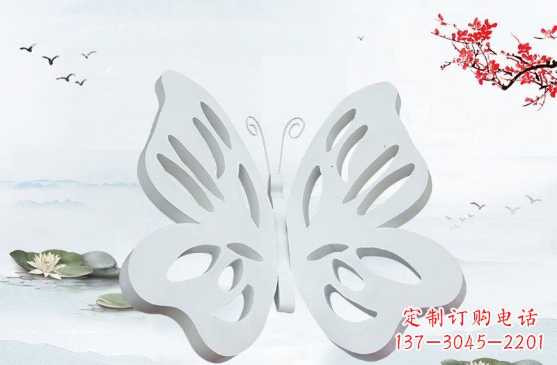 大连高级大理石镂空蝴蝶雕塑