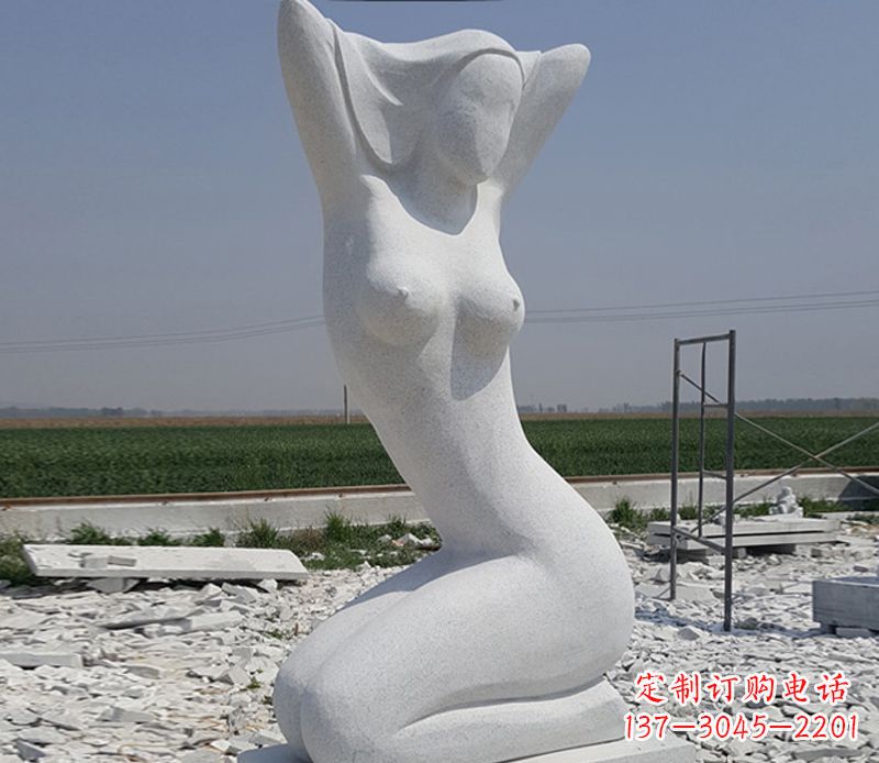 大连优雅大理石美女雕塑