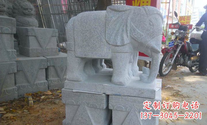 大连中领雕塑大象招财镇宅石雕