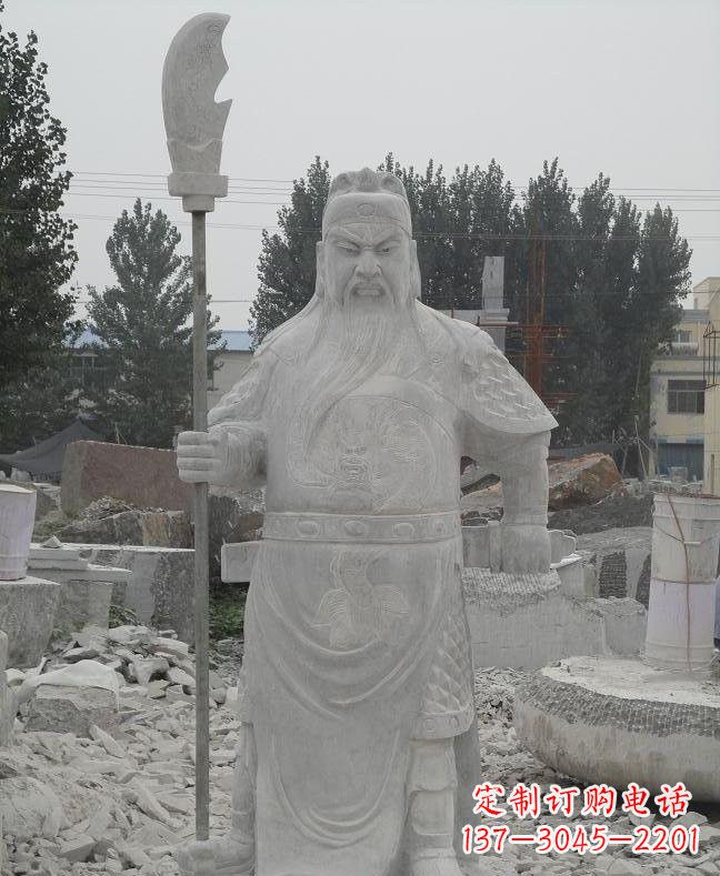 大连大理石关公雕塑