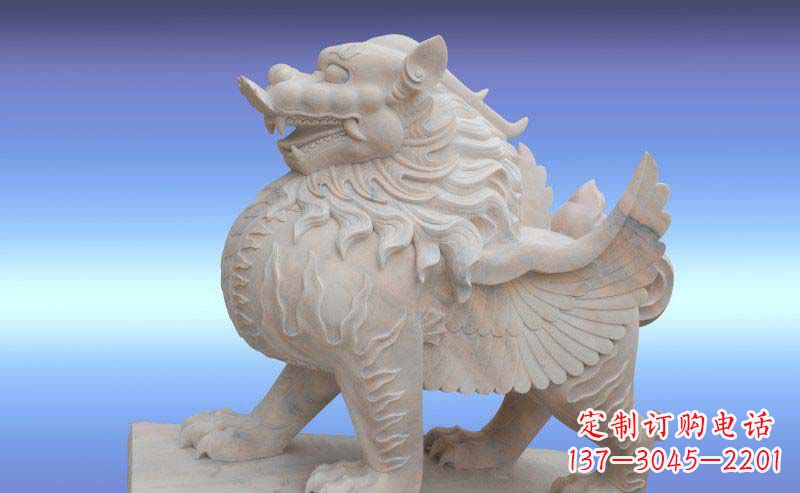 大连大理石貔貅神兽石雕