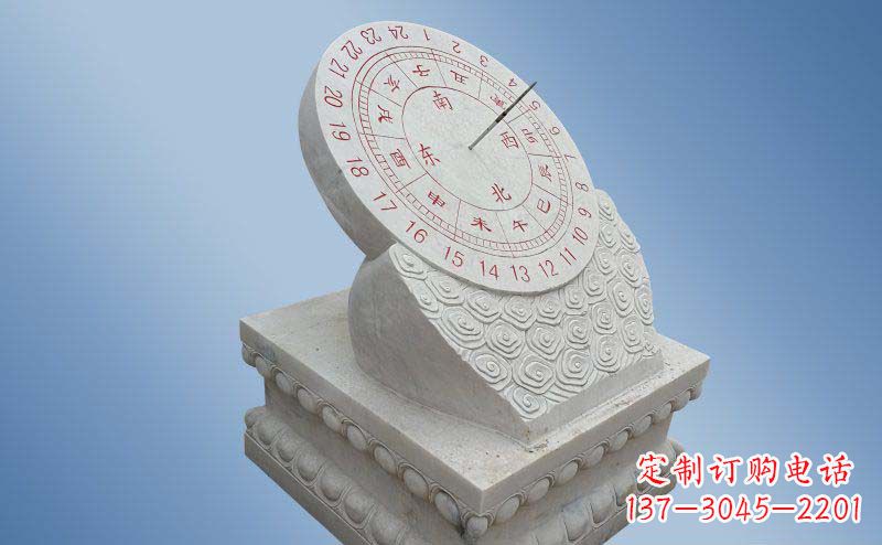 大连精致古典大理石日晷雕塑