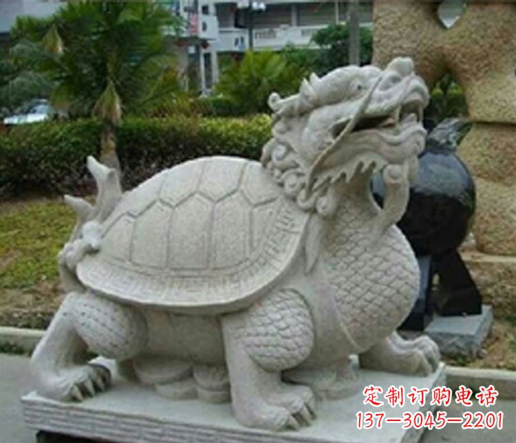 大连大理石铜钱龙雕塑
