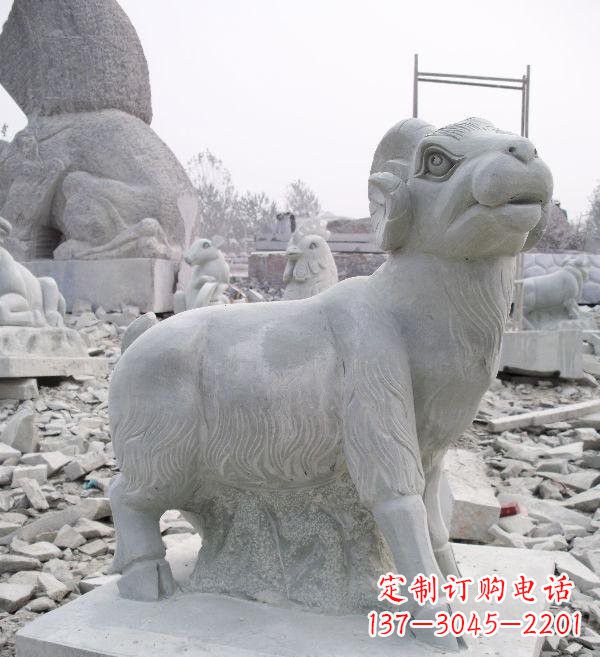 大连大理石羊雕塑