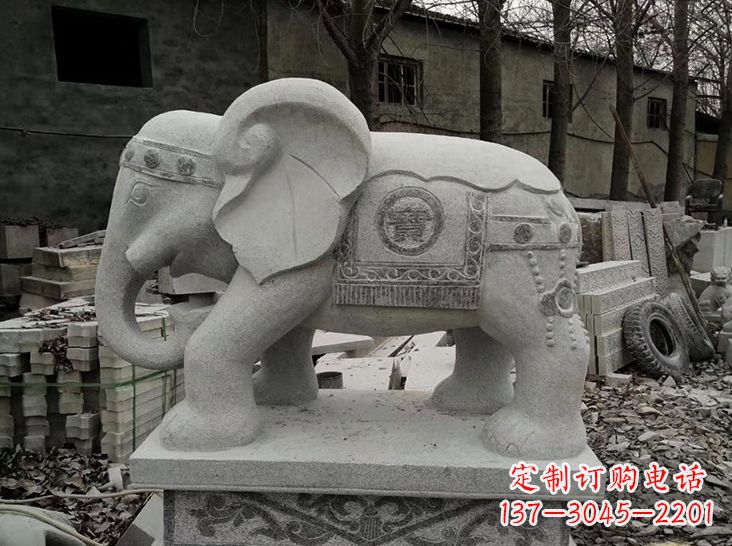 大连古典风格大象雕塑